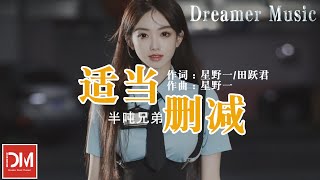 適當刪減 - 半噸兄弟『原來是我錶現太做作，多少次深夜輾轉反側』【動態歌詞】