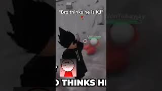 "Bro thinks he is KJ"🥀 #roblox  #gaming  #robloxgames  #thestrongestbattlegrounds