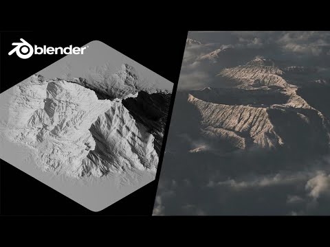 Best way to create Landscapes in BLENDER | World creator - Height maps