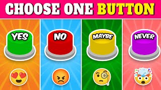 Choose One Button! YES or NO or MAYBE or NEVER Edition | Quiz Rainbow