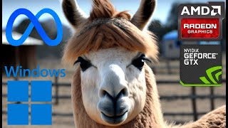 THE EASIEST WAY to Run Meta's LLaMA Model on Windows (any GPU)