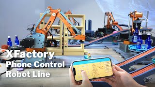 🔥 Mini Factory? Control a Robot with Your Phone? Yes, You Can! 🤖📱WLKATA MT4 & XFactory
