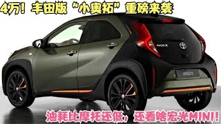 丰田版“小奥拓”重磅来袭！油耗比摩托还低，4万起看啥宏光MINI
