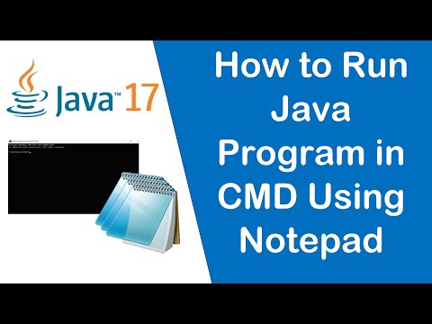 How to Run Java Program in CMD Using Notepad