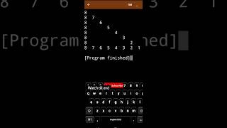 Right half pyramid Pattern coding #java #youtubeshorts #trending #cs  #software #engineering #life