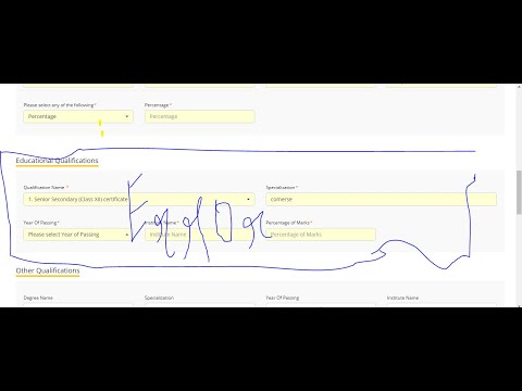 How to fill education qualification in NVS form