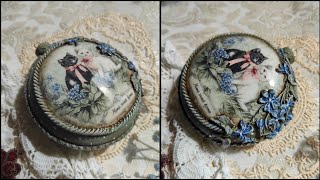 DIY Vintage Ornament  ❤️ Romantic  decoration ❤️ Decoupage tutorial