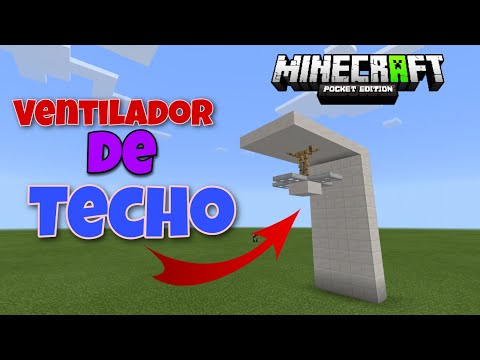 COMO HACER UN VENTILADOR DE TECHO - Minecraft PE