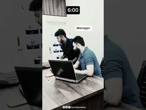😂 The 6:00 PM Escape! When the manager assigns work at 5:59 PM .#learnifyacademy