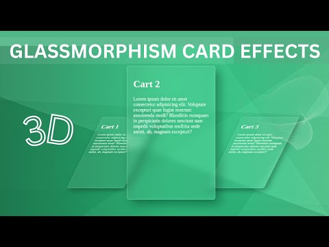 CSS Transformation Glassmorphism Card Effects with Magic Gradient..!