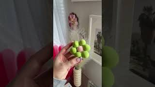 DIY Foam Flower Mirror inspired by @daniklariccc 🌸 #diy #homedecor #colorfulhomedecor