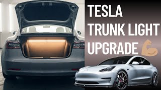 Upgrading Tesla Model 3 / Y Trunk Lighting – Huge Difference!