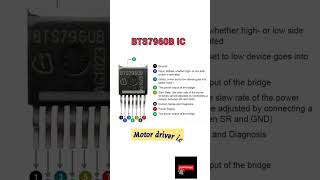 BTS7960B IC PINOUT #akexperiment #electronic #pinout #BTS7960B #BTS #7960 #motordriver #IC #shorts