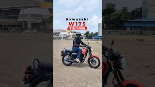 3 Things to Know about the Kawasaki W175 🔥🔥🔥 | BikeWale #shorts