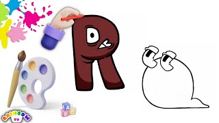 Learn QR/Alphabet Lore Letters/Fast, Fun & Easy English Alphabet Learning for Kids/Drawing/Coloring
