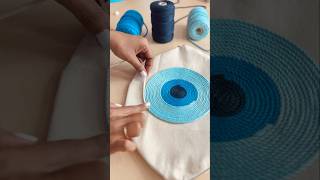DIY Evil Eye Bag 😱 #crafteraditi #handmade #diy #shorts #evileye #handmadebag @CrafterAditi