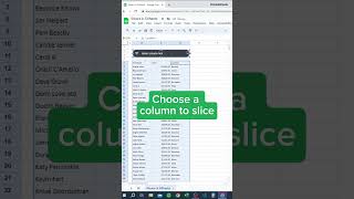 Slicers in GSheets‼️ #googlesheets
