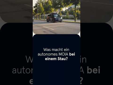 Was macht ein autonomes #MOIA bei einem Stau? #AutonomesFahren #mobilitätderzukunft