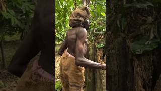 The Real Tarzan of Indonesia | He Broke the Tree in One Hit 😨 #shortvideo