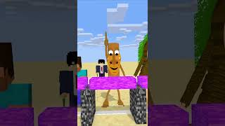 HEROBRINE WILL WIN THIS CHALLENGE AGAINST TUNG SAHUR | #shorts #minecraft  | @oreETV