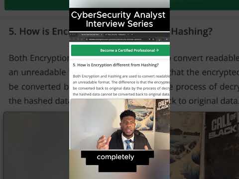 Security Analyst Interview: Difference Between Encryption & Hashing