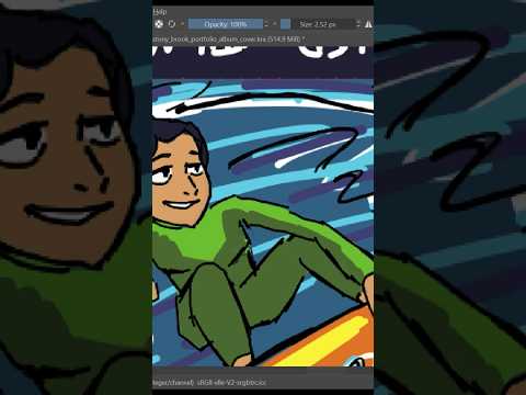 Surfing Speedpaint (album timelapse #3) (link to album in bio) #art #digitalart #speedpaint