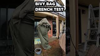 BIVY BAG WATERPROOF TEST, CANADIAN MILITARY SURPLUS. JUST DRENCHED IT!