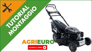 Rasaerba Blackstone SP530E-L Deluxe: montaggio del tagliaerba a scoppio con avviamento elettrico
