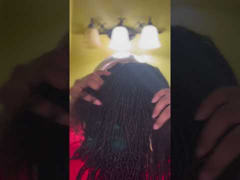 Fresh wash 💕#locs #sisterlocs #microlocs #braidlocs #diylocs#blackhair #fyp #naturalhair #trending