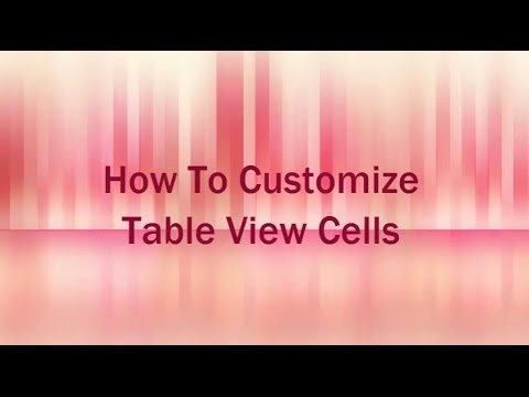 iOS Development Tutorial For Beginner: How To Customize Table View Cells