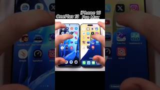 oneplus 13 vs iPhone 16 pro max speed test⚡ #speedtest #techtest #comparing #iphone16promax #oneplus