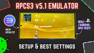 RPCS3 v5.1 [PS3] UPDATE on Any Android Phone - Setup & Best Settings!