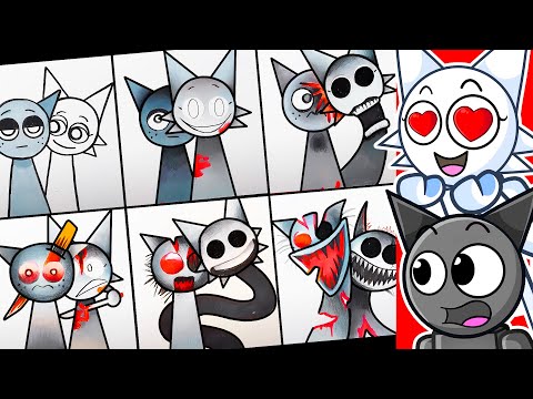 SPRUNKI DRAWING: GRAY & WENDA (PHASES 1-6)