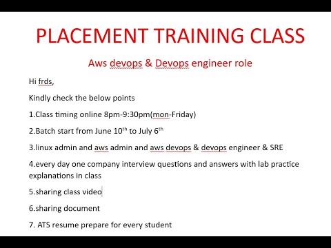 (ENGLISH) Placement training Class June 10th 2025 8PM to 9:30PM IST