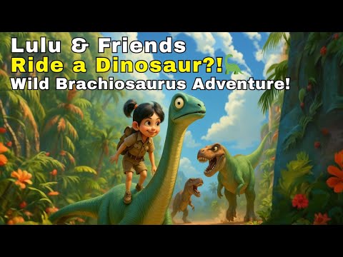 Living Dinosaurs Ep.4 | Lulu & Friends Ride a Dinosaur?! 🦕 Wild Brachiosaurus Adventure! | DebariTV