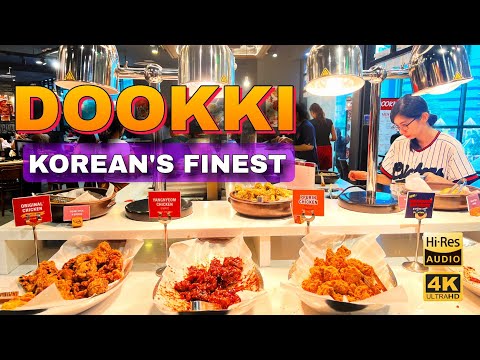 Dookki Korean Buffet BGC Market 🇵🇭 | 4K Food and Walk Tour |