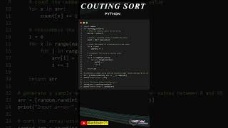 Python Short Code - Counting Sort