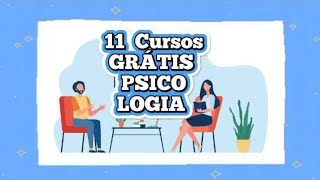 11 Cursos GRÁTIS online de PSICOLOGIA com certificados gratuitos #psicovlog