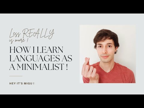 How I learn LANGUAGES as a MINIMALIST ! (My SUPER PRODUCTIVE language learning routine)