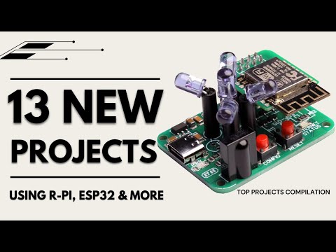 13 Brilliant Projects using Raspberry-Pi, ESP32 & more on PCBs!
