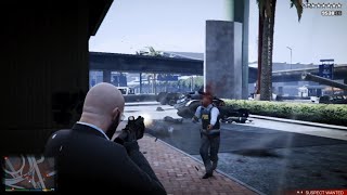 GTA V Michael Six Stars shootout  RDE 3.1.1+Escape From Airport(No God Mode)