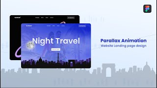 Parallax website landing page Animation | Figma | UI/UX Design