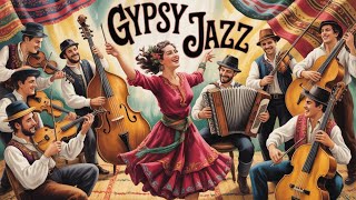 Relaxing Retro Jazz | Live Gypsy Jazz Session 24/7🔁