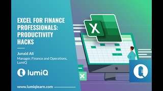 Excel for Finance Professionals (Productivity Hacks) - Episode Trailer