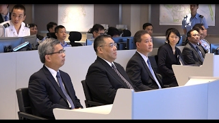【新聞局】行政長官崔世安視察新民防行動中心並主持中心揭幕儀式