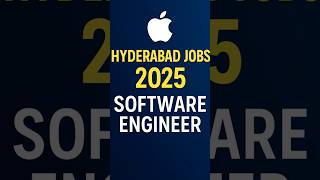 🔥 Apple Hyderabad Job 2025 – Software Engineer Chance!