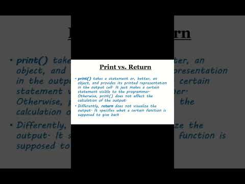 print vs return  #code #python #codingbasics