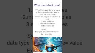 what is variable in java#java#variables#interview#coding