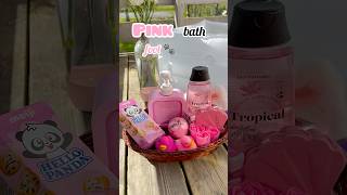 Satisfying Pink Foot Bath 💗🛁What’s Next? #asmr #footbath #bathroutine #selfcare #pinkvibes