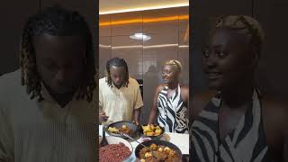 Jeremy Doku cook and eats waakye in Ghana #fyp #shorts #football #news